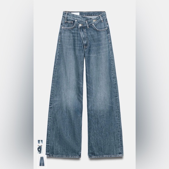 Zara  Crossover  Waist Jeans - Picture 3 of 10